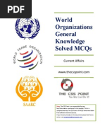 Download World Organizations General Knowledge MCQs by The CSS Point SN156257946 doc pdf