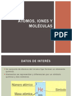 Átomos, iones y moléculas