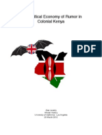 The Political Economy of Rumor in Kenya