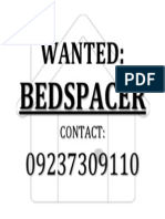 Bed Spacer