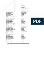 Tarea 1. SinónimosAntónimos