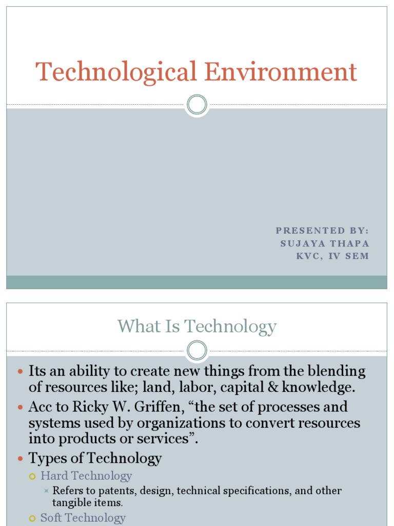 Unit 5-Technological Environment | PDF | Information Technology ...