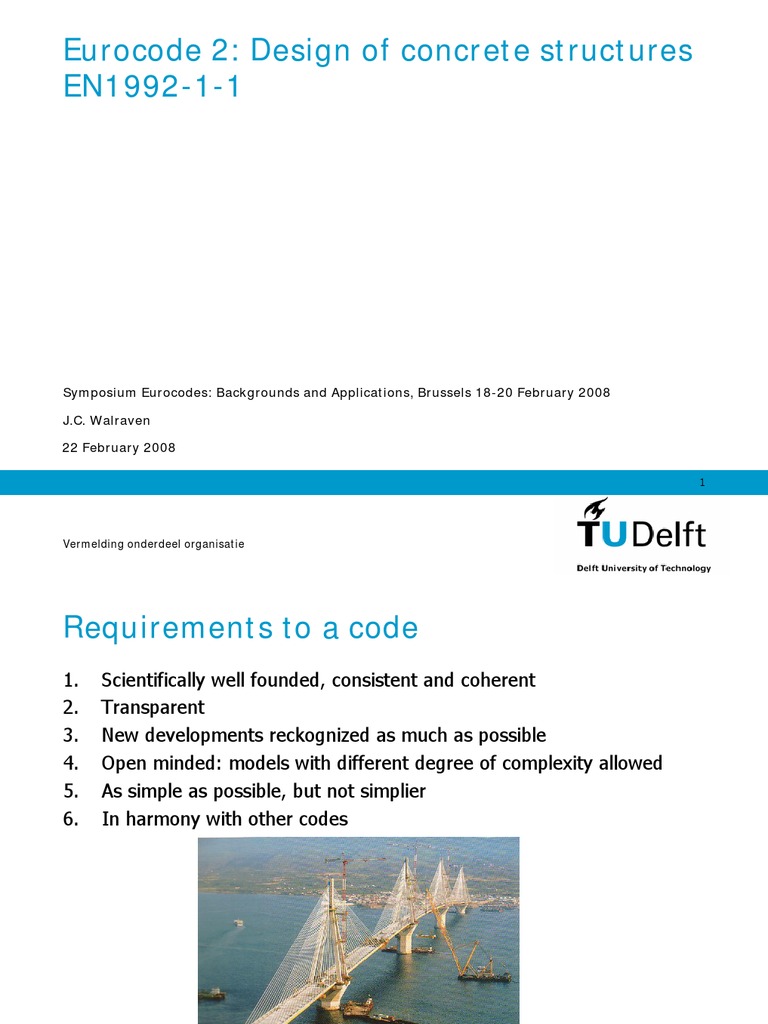 Eurocode 2: Concrete Design Overview | PDF
