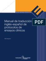 Manual de Traducción Inglés-Español de Protocolos de Ensayos Clínicos