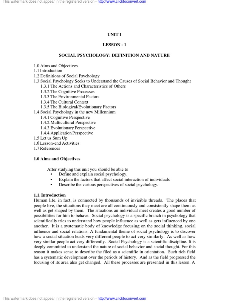 Understanding Social Psychology Basics | PDF | Social Psychology | Thought