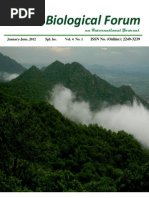 Biological Forum-An International Journal, Spl. Iss. 4(1) (2012)