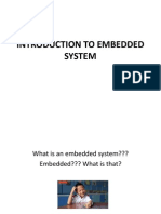 Introduction to Embedded System