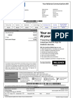 Your Reliance Communications Bill: Summary of Current Charges Amount (RS.) 1. Monthly Rental 500.00 2. Taxes 61.80