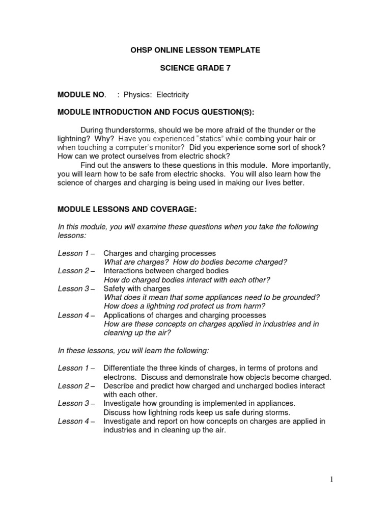 Understanding Electric Charges in Grade 7 | PDF | Electric Charge | Atoms
