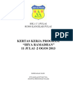 Kertas Kerja Ihya'Ramadhan 2013