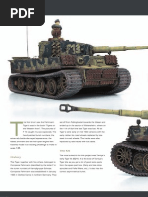 Fehrmann Tiger F13 Model Guide | PDF | Paint | Gun Turret