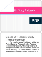 Feasibility Study Rationale