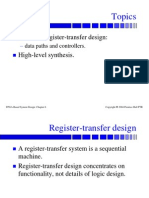 Topics: Basics of Register-Transfer Design