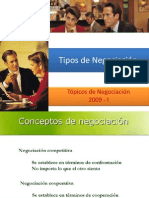 Tipos de Negociacion