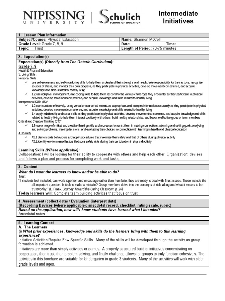 Intermediate Initiatives Trust | PDF | Competence (Human Resources ...