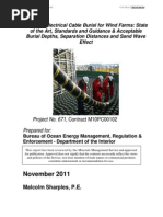 671AA-Final Report Offshore Electrical Cable Burial For Wind Farms PDF
