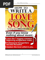 Download How to Write a Love Song by William Brooks SN15635892 doc pdf