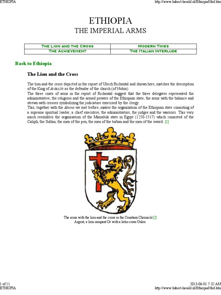 Download Ethiopian Imperial Coat of Arms | Throne | Solomons