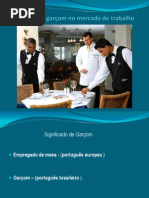 O perfil do garçom no mercado de trabalho
