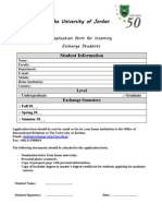 The University of Jordan: Student Information