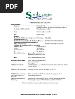 Download CV SIMBIOSIS 2009 by SIMBIOSIS MIRN SA de CV SN15637201 doc pdf
