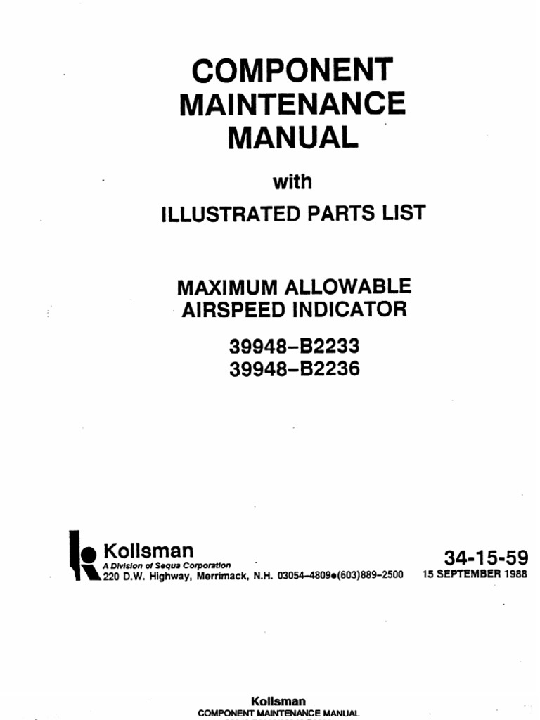 341559a.pdf Component Maintenance Manual PDF Airspeed Relay