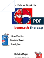 Coca – Cola vs Pepsi Co