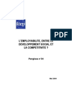 Employabilite Entre Dev Social Et Comp