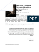 Agamben, Sloterdijk Posthumanismo-bioetica- Biopolitica