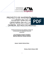 Proyecto Inversión Villa Del Carbón