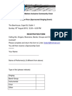Singathon Registration Form (Word Version)