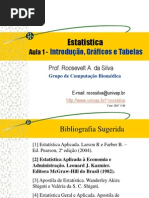 Estatística Descritiva - Gráficos e tabelas