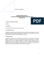 Programa Derecho Constitucional I