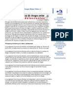 preguntas y respuestas para prevenir uso de drogas en niños y adolescentes