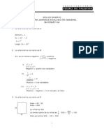 Solucionario Primera Jornada Evaluación General