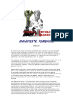 Manifiesto Femenino (Cedade)