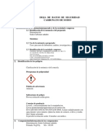 Hoja de datos de seguridad carbonato de sodio