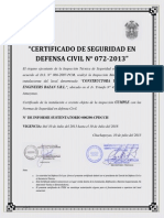 Certificado de Defensa Civil