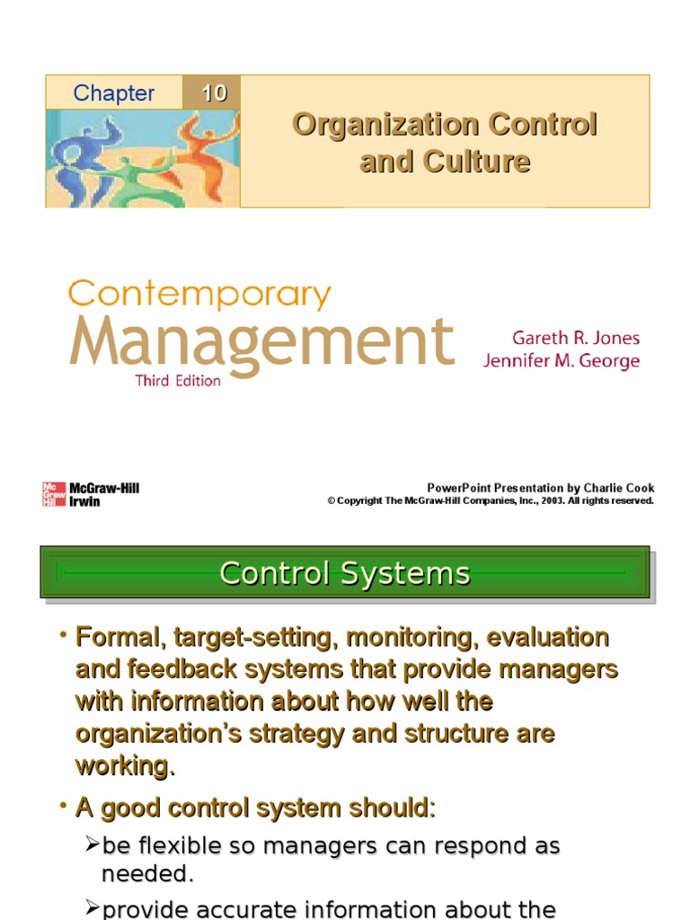Organization Control and Culture | PDF | Goal Setting | Goal