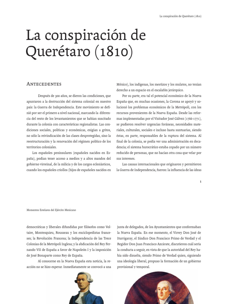 Fascículo 1 La conspiración de Querétaro (1810) Nueva