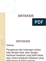 Pengenalan Sintaksis