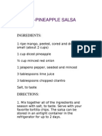 Mango Pineapple Salsa