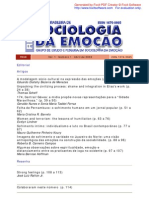 Revista Brasileira de Sociologia da Emoção v1 n1 abril 2002 em PDF