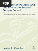 A History of The Jews and Judaism in The Second Temple Period The Early Tic Period 335 175 BCE Lester Grabbe