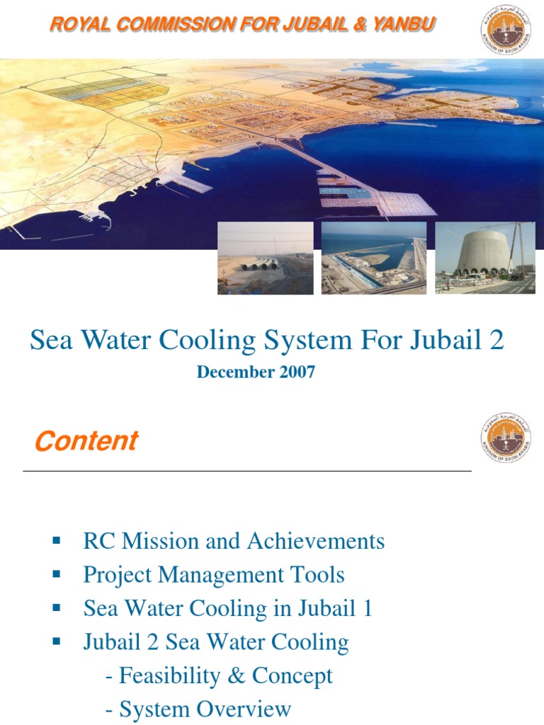Sea Water Cooling System for Jubail 2 Estación de bombeo Aire