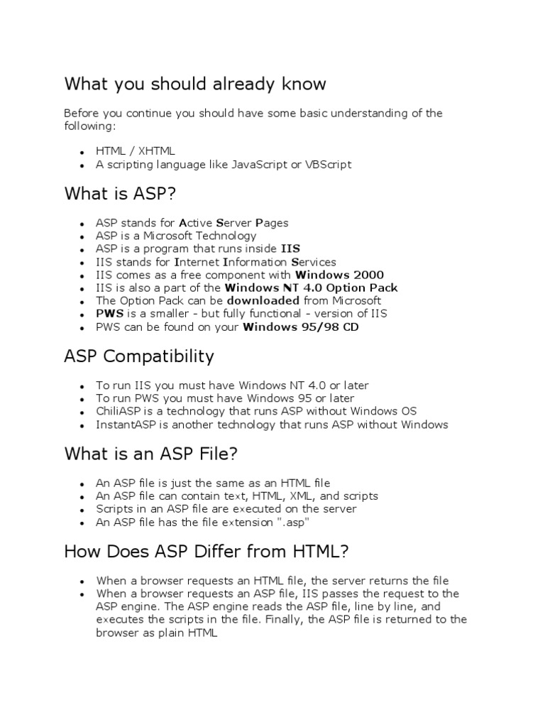 ASP | PDF
