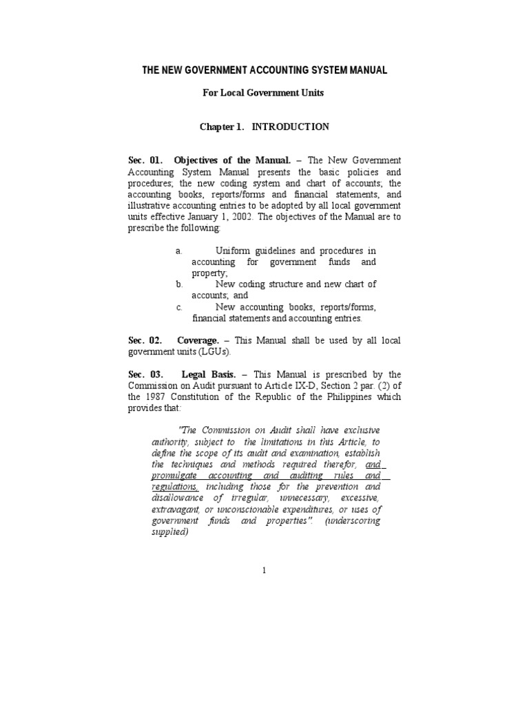 NGAS Manual for Local Government Units | PDF | Expense | Depreciation