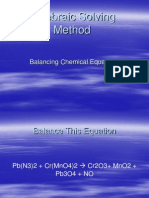 Balancing Chemical Equations