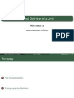 M53 Lec1.6 Formal Definition of A Limit