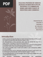 Commercerical Banks and Directorate of Industries Help in Entrepreneurship